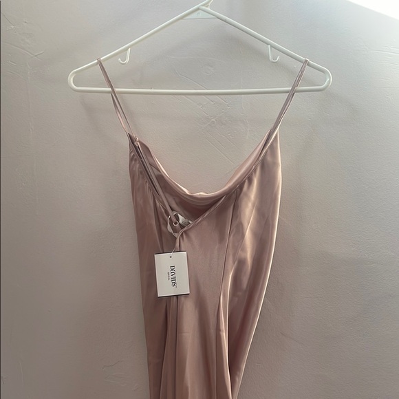 David’s Bridal Charmeuse Cowl Neck Dress - Picture 4 of 4